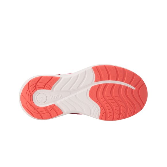 KIzik Kid's Athens 2 Hand's Free Girls Sneaker Fiery Coral/Rose Violet - Picture 2 of 7